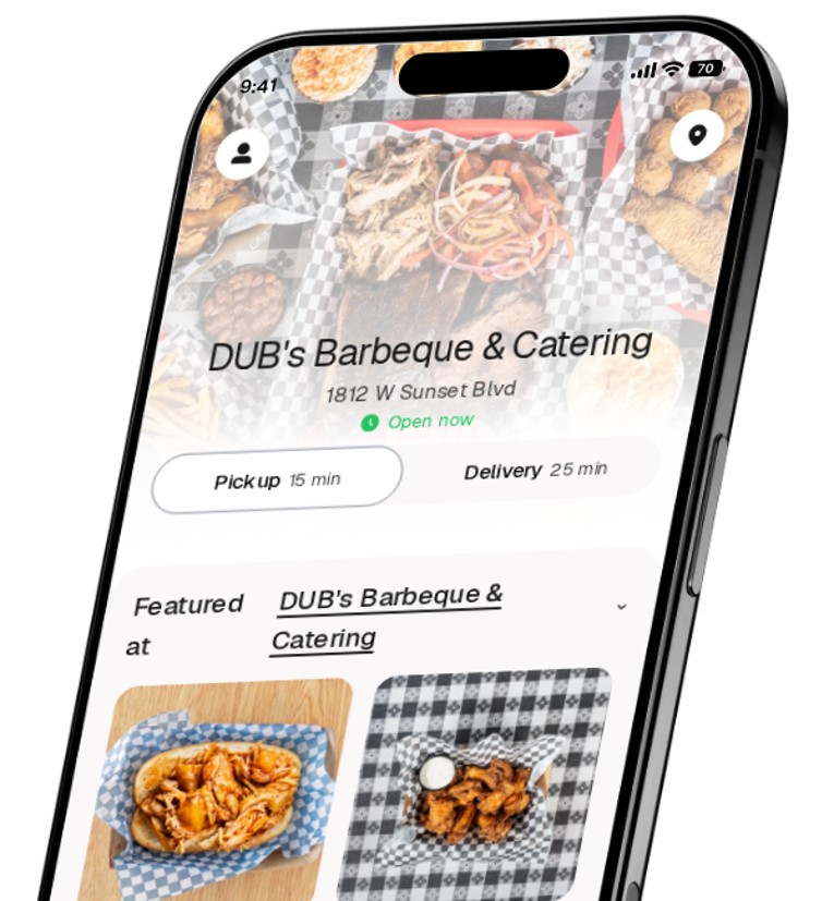 DUB's Barbeque & Catering app preview